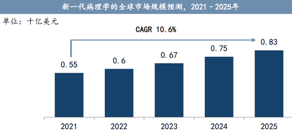 新一代病理學的全球市場規模預測
