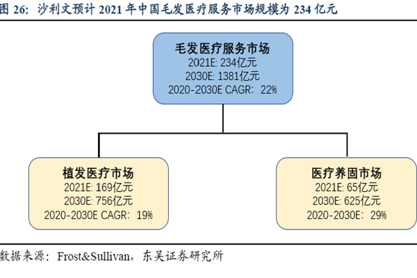 沙利文預計2021 年中國毛發醫療服務市場規模為234 億元 沙利文預計2021 年中國毛發醫療服務市場規模為234 億元