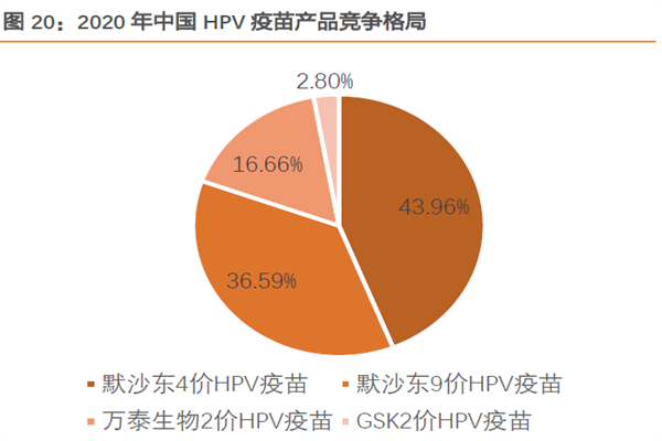 2020年中國 HPV疫苗產(chǎn)品 競爭格局