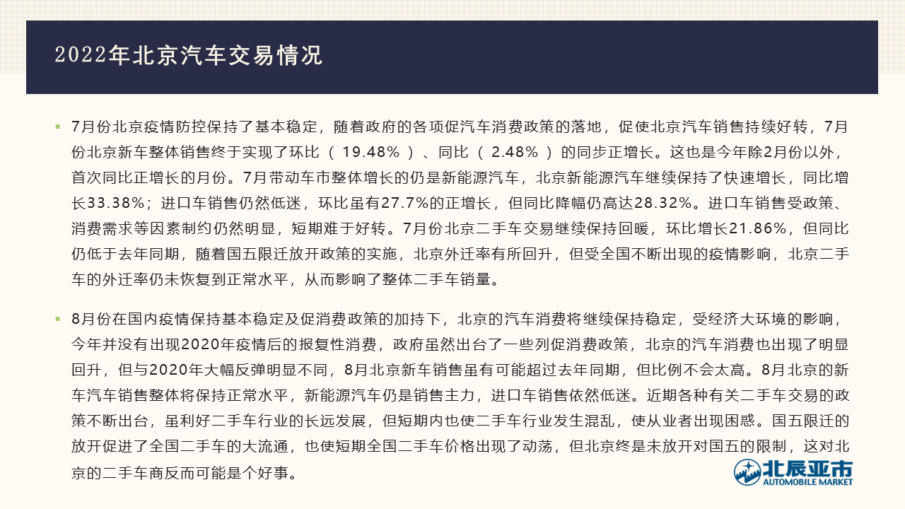 北京汽車市場分析